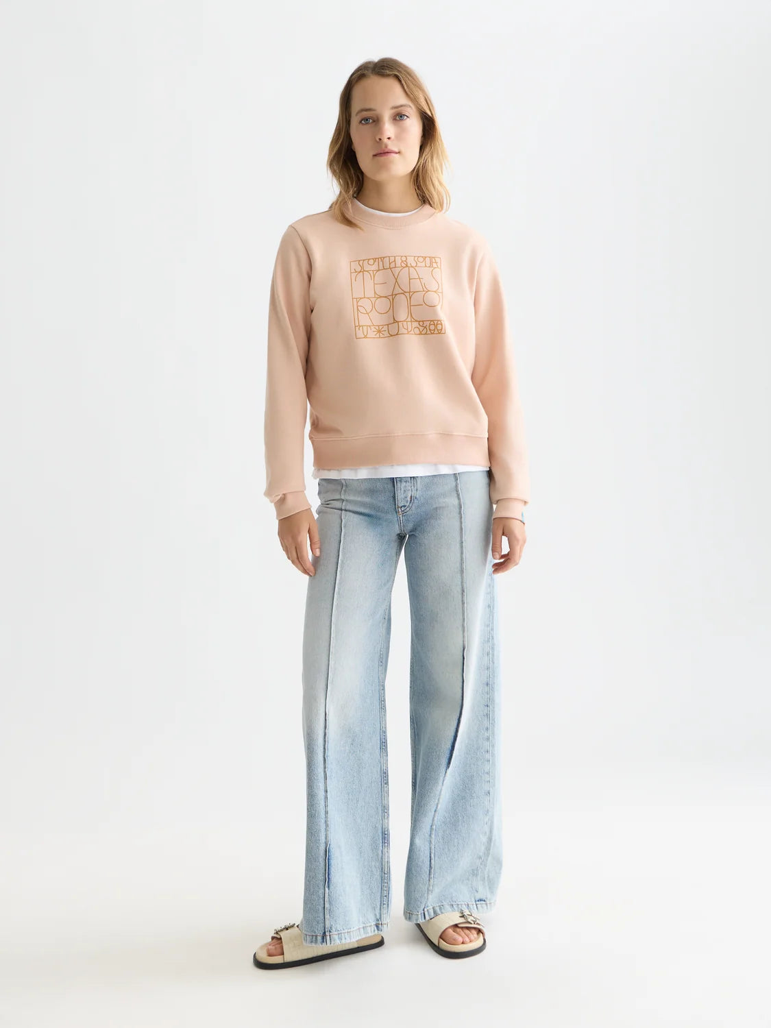 Artwork Regularfit Sweatshirt Rose Dust