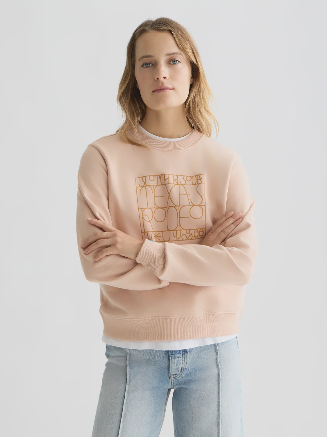 Artwork Regularfit Sweatshirt Rose Dust