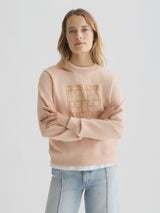 Artwork Regularfit Sweatshirt Rose Dust