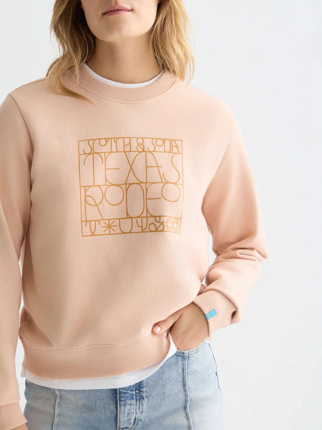 Artwork Regularfit Sweatshirt Rose Dust