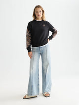 Embroidered Regularfit Sweatshirt Meteorite