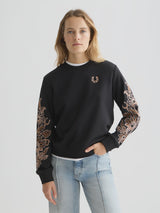 Embroidered Regularfit Sweatshirt Meteorite