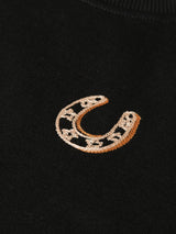 Embroidered Regularfit Sweatshirt Meteorite