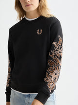Embroidered Regularfit Sweatshirt Meteorite