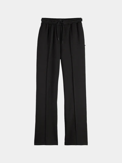 Modal Straight Leg Sweat Pants Black