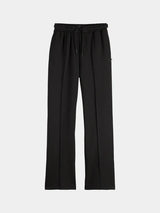 Modal Straight Leg Sweat Pants Black