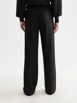 Modal Straight Leg Sweat Pants Black