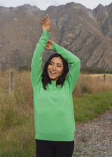Ever be Round Sweater Emerald