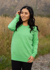Ever be Round Sweater Emerald