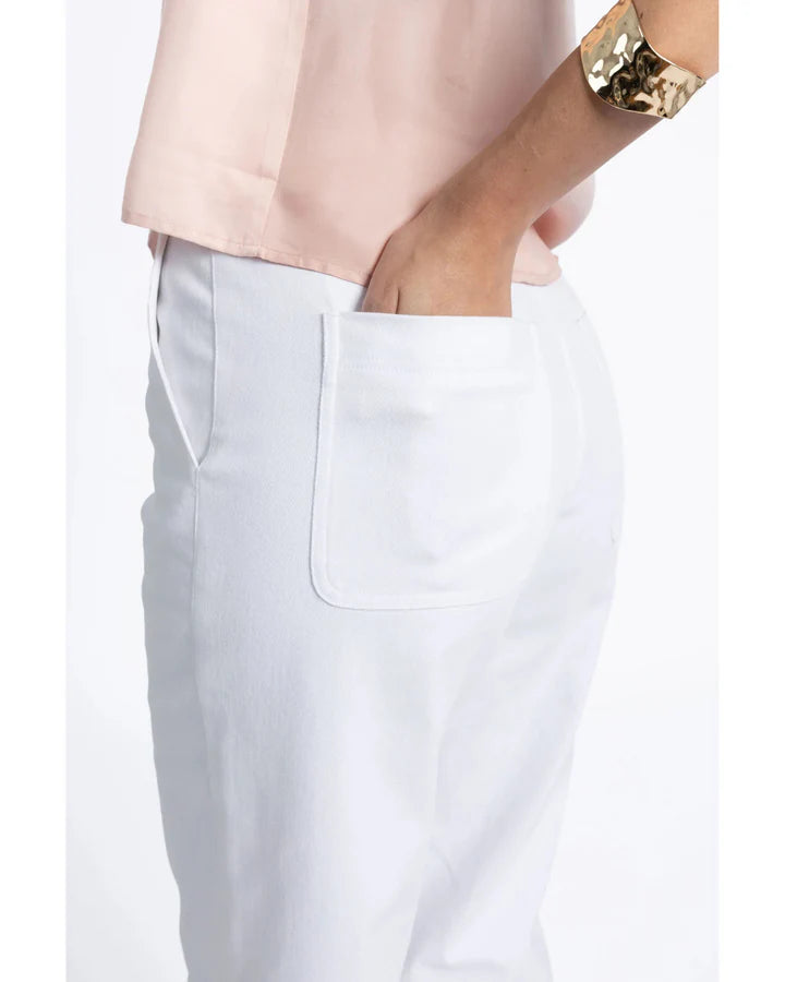 Margot Drill Pants White