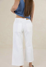 Margot Drill Pants White