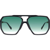 Valley Eyewear Rodeo Gloss Black Gold metal /Dark Green Gradient lens