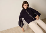 Jodie Cable Knit Indigo