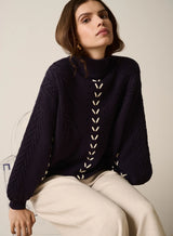 Jodie Cable Knit Indigo