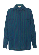 Adel Shirt Green Ink Stripe