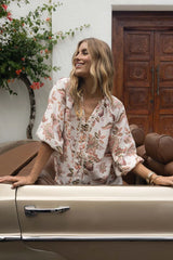 Bohemian Rose Blouse Bohemian Print
