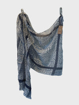 100% Cotton Blue Scarf