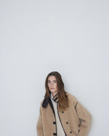 Yerse Shearling Jacket Beige