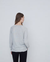 Yerse V Neck Wool Sweater In Light Grey