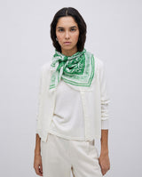 Green Silk Headscarf