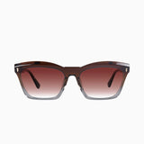 Royale Transparent Chocolate Fade to Crystal w. Gold Metal / Dark Orange Gradient Lens
