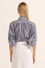 Zoe Kratzmann Adage Top In Navy Stripe