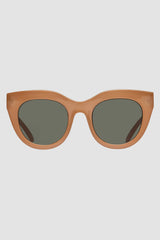 Le Specs Air Heart Sunglasses in Caramel