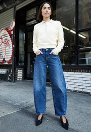 Amber Barrel Iris Mid Vintage Indigo