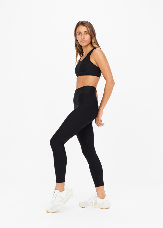 The Upside Matte Tech Midi Pant in Black