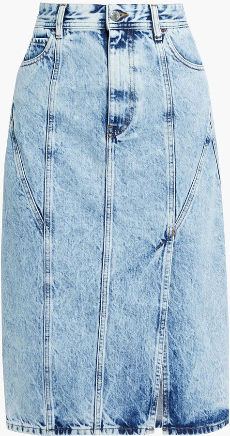 Pre Loved Iro Acid Wash Skirt Size 38  RRP $400