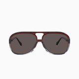 Bang Bang Transparent Chocolate Fade to Crystal Sunglasses