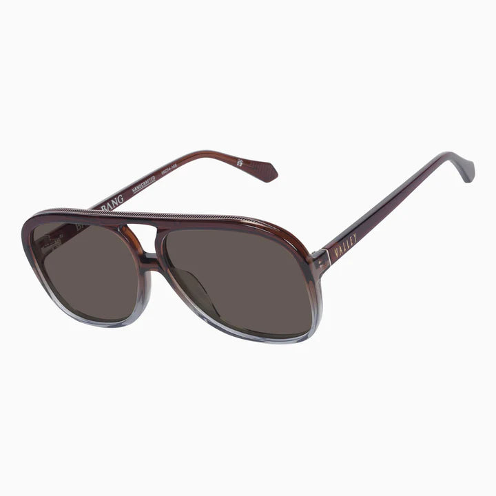 Bang Bang Transparent Chocolate Fade to Crystal Sunglasses
