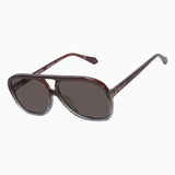 Bang Bang Transparent Chocolate Fade to Crystal Sunglasses