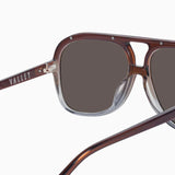 Bang Bang Transparent Chocolate Fade to Crystal Sunglasses