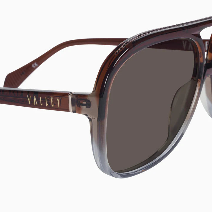 Bang Bang Transparent Chocolate Fade to Crystal Sunglasses