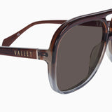 Bang Bang Transparent Chocolate Fade to Crystal Sunglasses