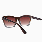 Royale Transparent Chocolate Fade to Crystal w. Gold Metal / Dark Orange Gradient Lens