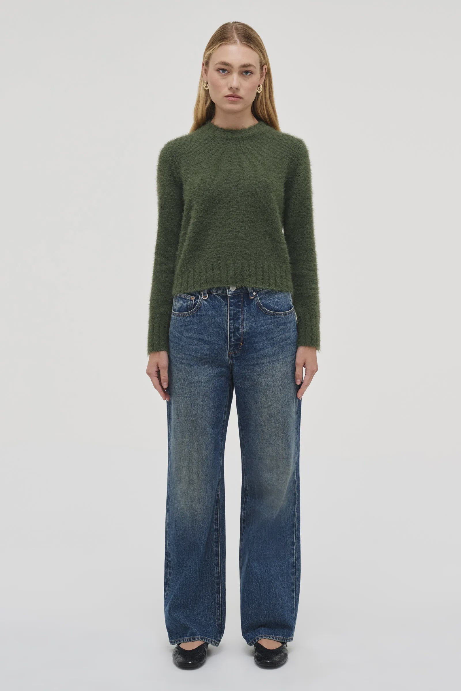 Kate Knit Sweater Military