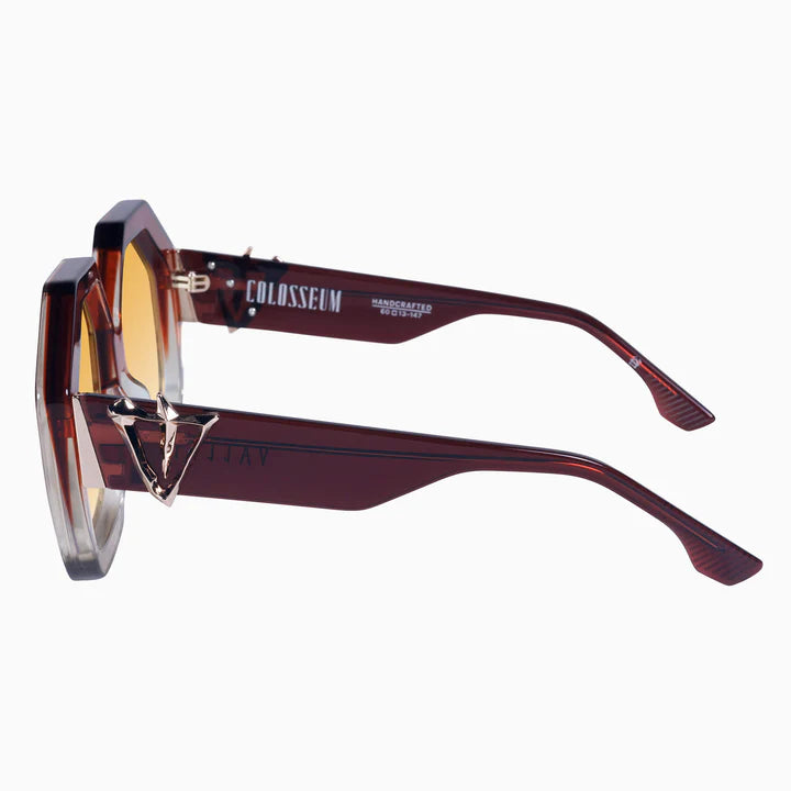Valley Eyewear Colosseum Burnt Orange Fade To Crystal