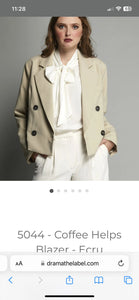 Sale Drama Coffee Helps Blazer Was $299.00