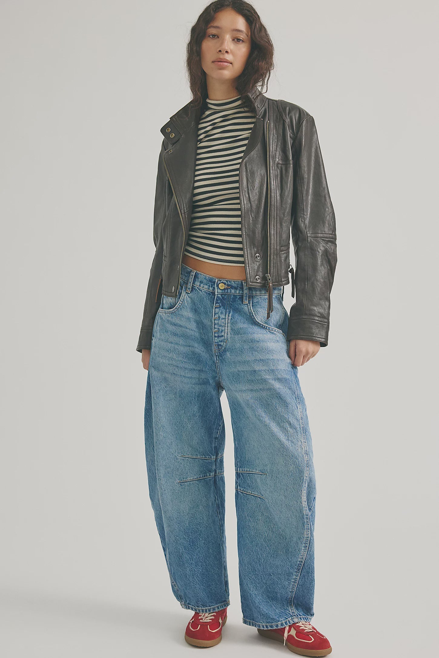 Good Luck Mid Rise Barrel Jean Ultra Light Beam