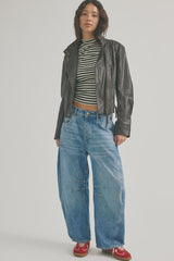 Good Luck Mid Rise Barrel Jean Ultra Light Beam