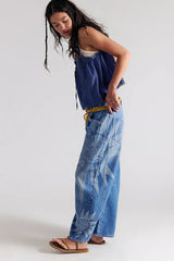 Good luck Printed Barrel Jeans