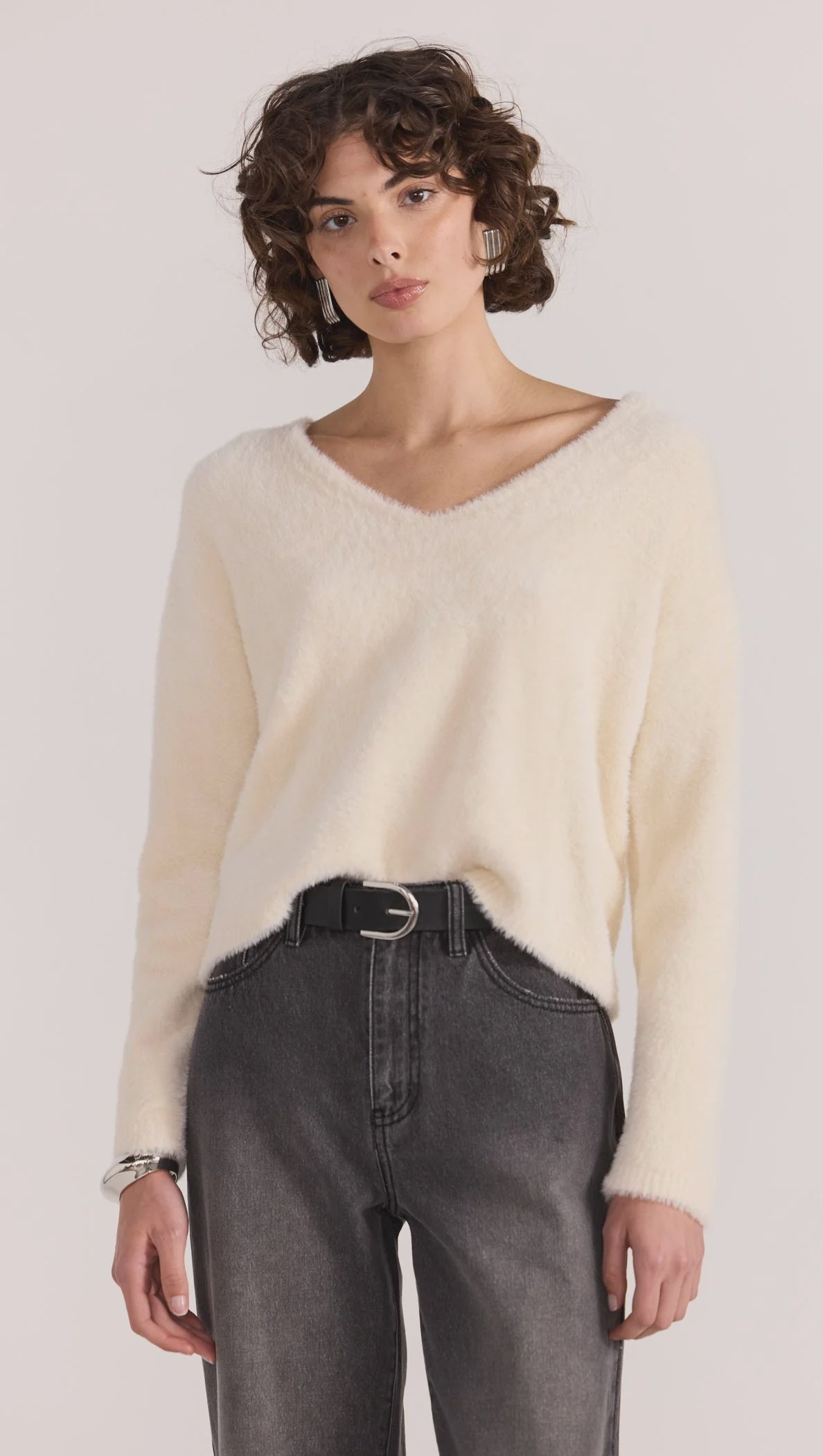Ember Fluffy Knit Cream