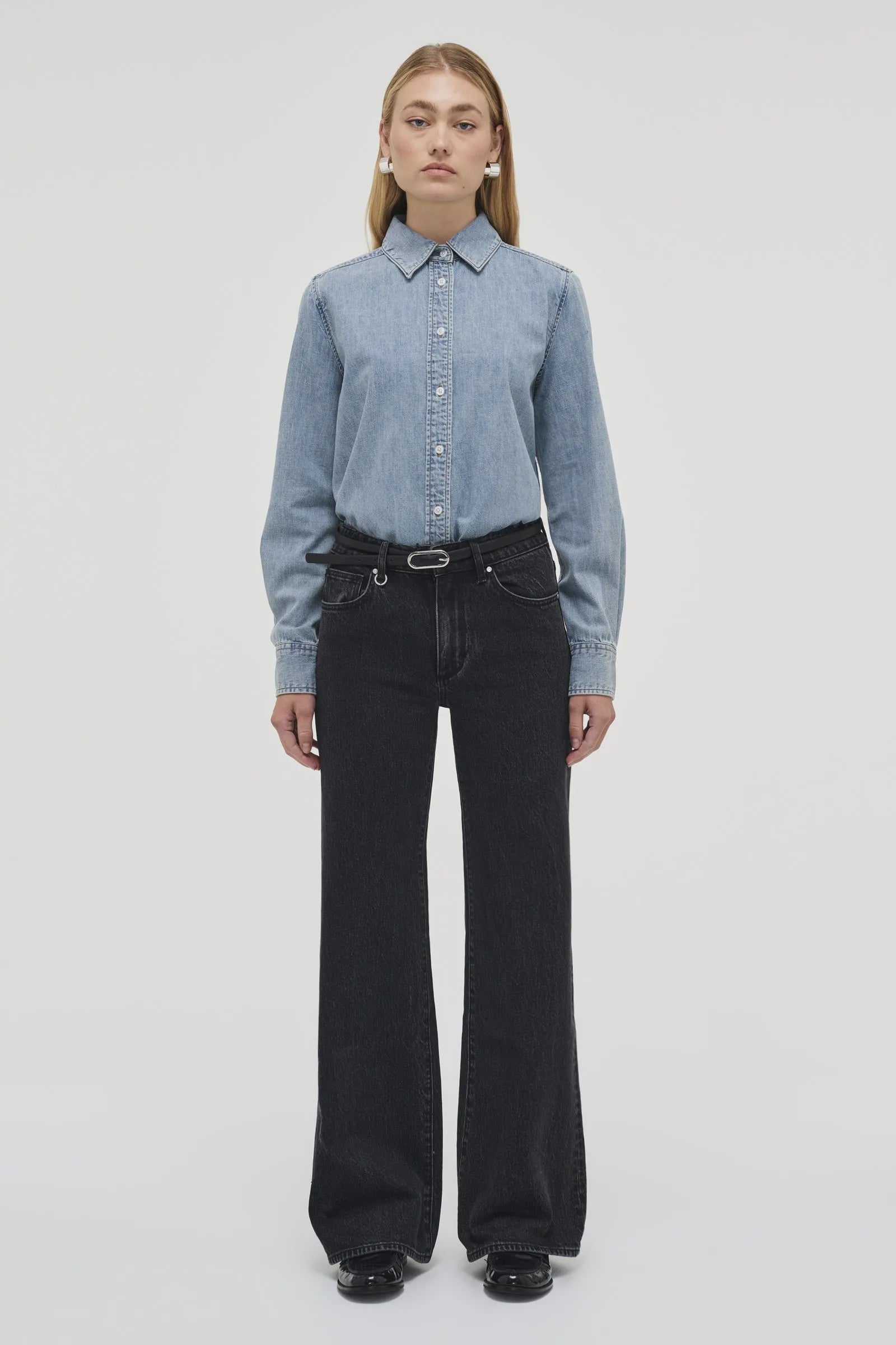 Eva Wide Jeans French Black