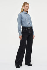 Eva Wide Jeans French Black
