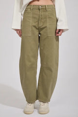 Gigi Barrel Drill Summer Olive