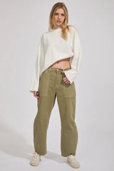 Gigi Barrel Drill Summer Olive