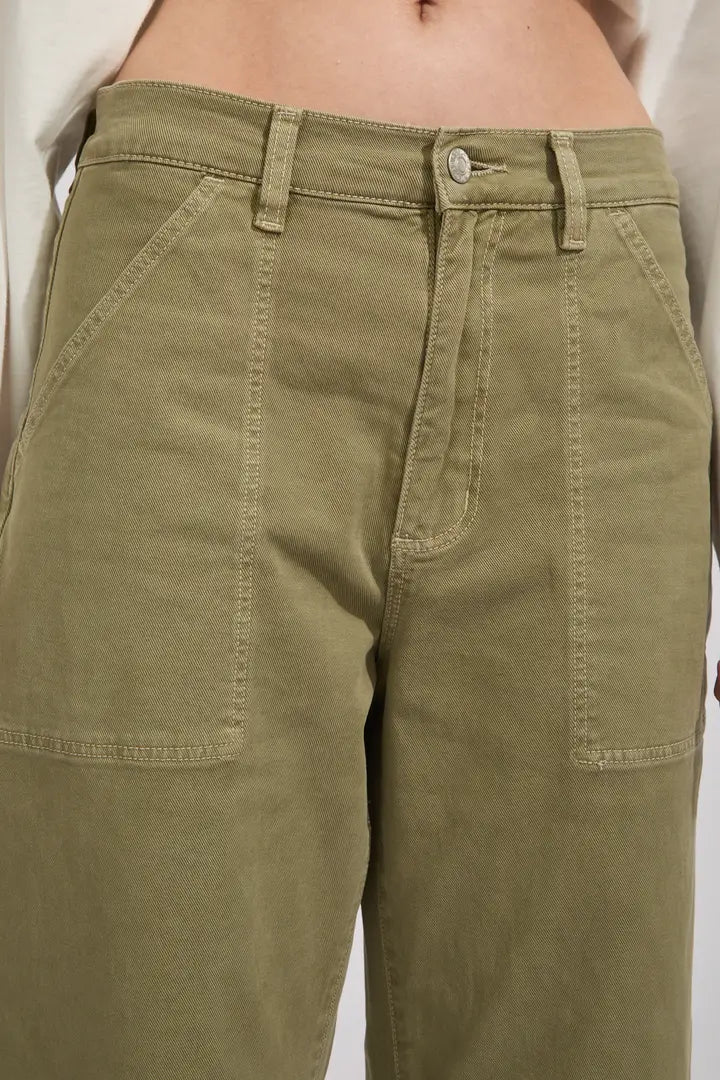 Gigi Barrel Drill Summer Olive