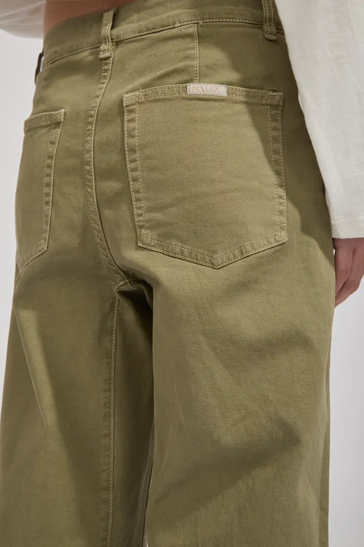 Gigi Barrel Drill Summer Olive